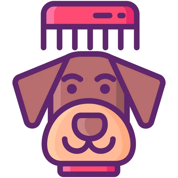 Animal Dog Grooming Icon Pet Vet Category — Stock Vector