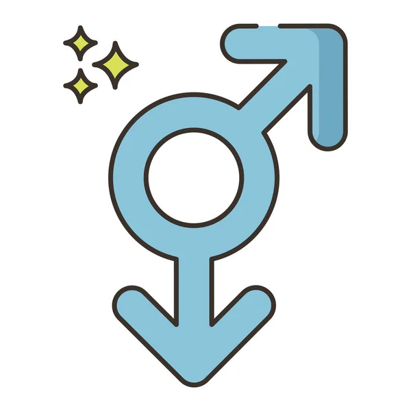 Gay Gender Lgbt Pictogram — Stockvector