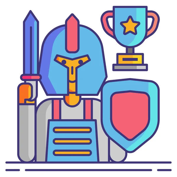 Competition Cosplay Geek Icon — Stock Vector