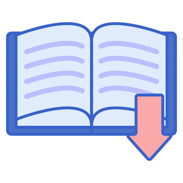 Иконка Хранения Литературы Категории Образование Школа Обучение — стоковый вектор