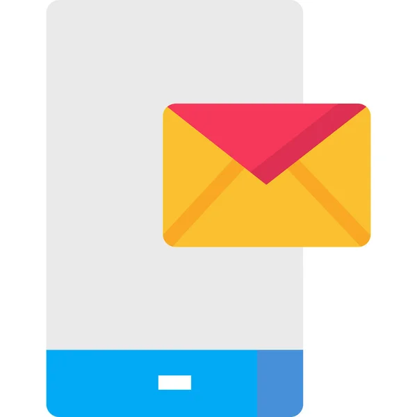 Teléfono Celular Email Email Icono — Archivo Imágenes Vectoriales