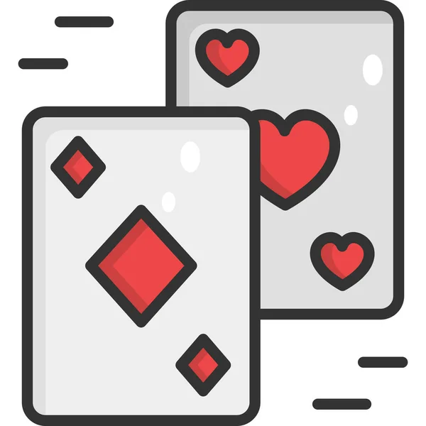 Carte Carte Jeu Carte Jeux Icône — Image vectorielle