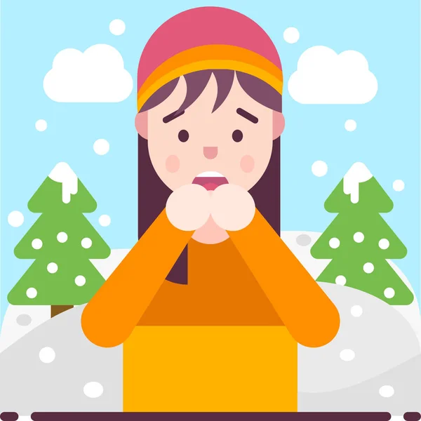 Avatar Chionophobia Cold Icon Avatar Kategorie — Stockvektor