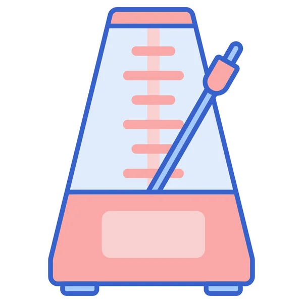 Audio Instrument Metronoom Pictogram — Stockvector