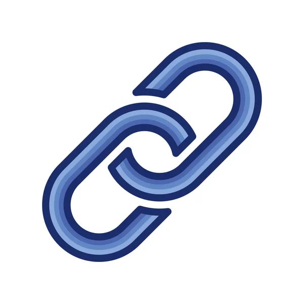 Ikona Propojení Řetězu — Stockový vektor
