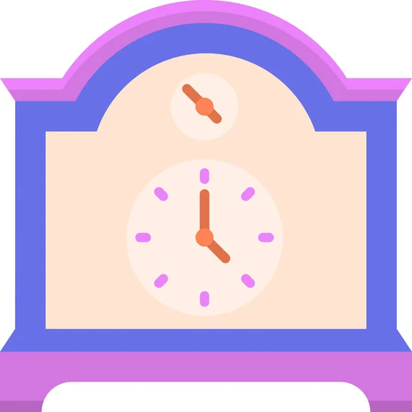 Reloj Despertador Icono Familia Hogar Categoría Familia Hogar — Vector de stock