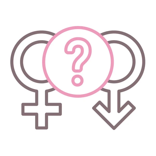 Affirmation Gender Surgery Icon — Stock Vector