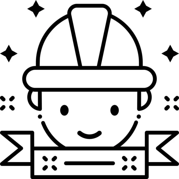 Carpenter Construction Construction Worker Icon Tools Construction Category — Stock Vector