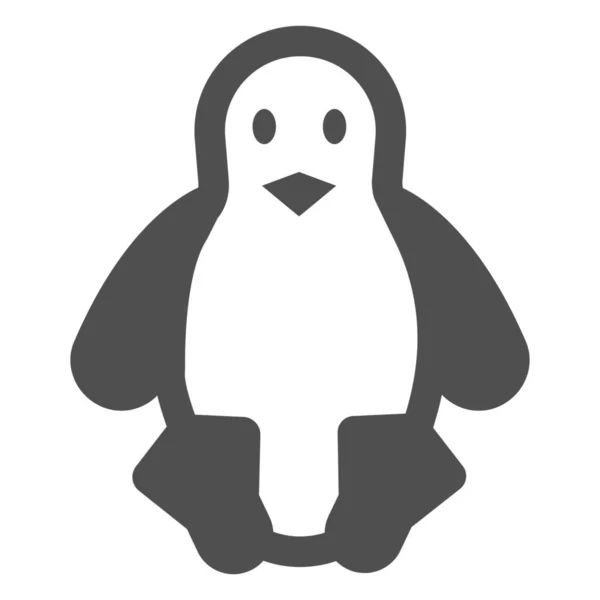 Pták Linux Tučňák Ikona Smíšené Kategorii — Stockový vektor