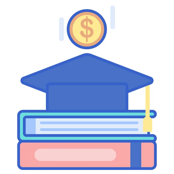 Education Fund Loan Icon Education School Learning Category — Stock Vector