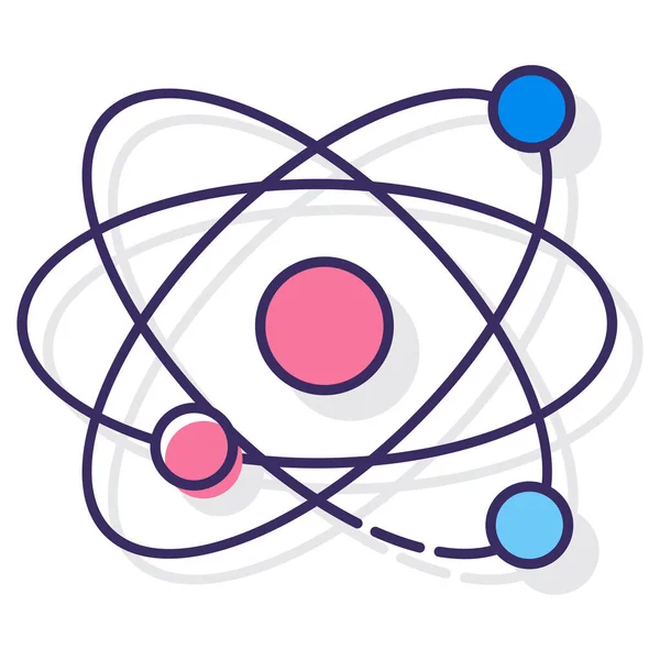Икона Лабораторной Физики Научно Исследовательской Категории — стоковый вектор