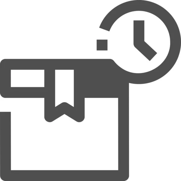 Entrega Horas Icono Soporte — Vector de stock