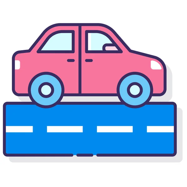 Car Road Vehicle Icon — Stock Vector