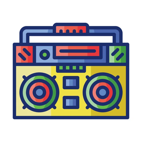 Trap Radio Boombox Icon — Stock Vector
