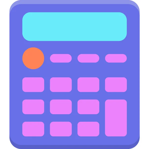 Boekhouding Calculator Pictogram Berekenen Shopping Commerce Categorie — Stockvector