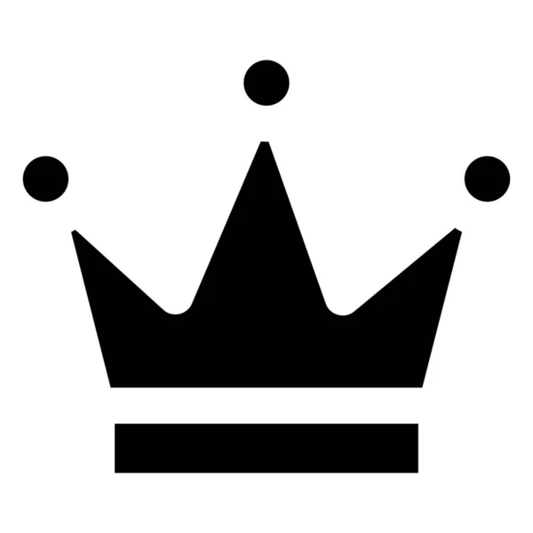 Wierna Ikona Króla Korony — Wektor stockowy