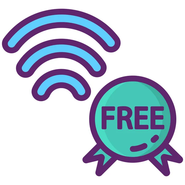 Kostenloses Internet Wifi Symbol — Stockvektor