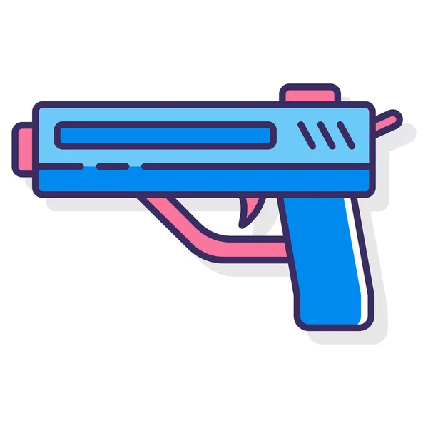 Πιστόλι Πιστόλι Όπλο Εικονίδιο — Διανυσματικό Αρχείο