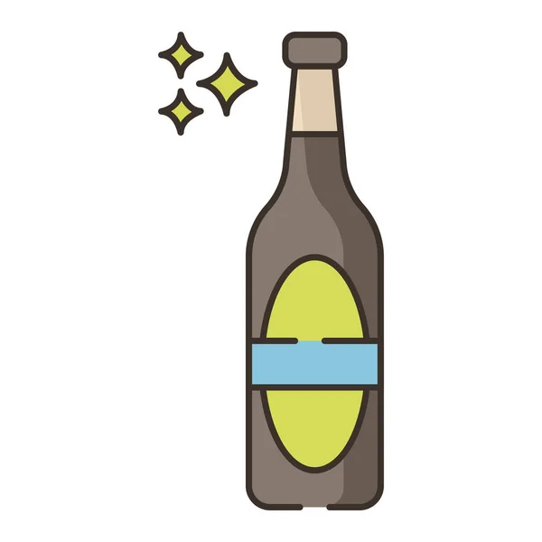 Pivní Pivovar Robustní Ikona Obrysovém Stylu — Stockový vektor