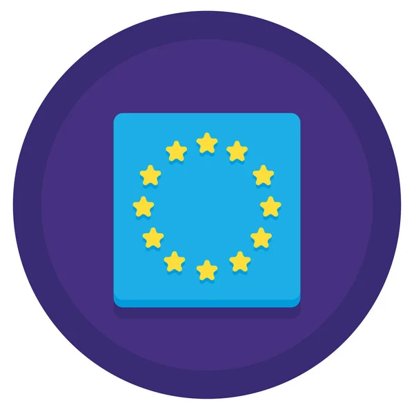 Ikona Evropské Unie — Stockový vektor