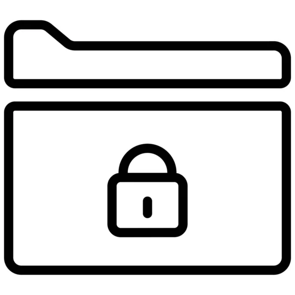Internet Heslo Zabezpečení Potřebují Heslo Ikonu Stylu Osnovy — Stockový vektor