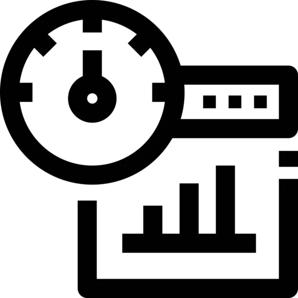 Panel Control Icono Rendimiento Del Monitor — Archivo Imágenes Vectoriales