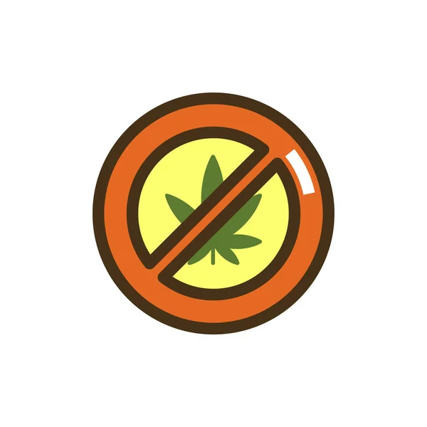 Marijuana Ikonunu Bıraktı — Stok Vektör