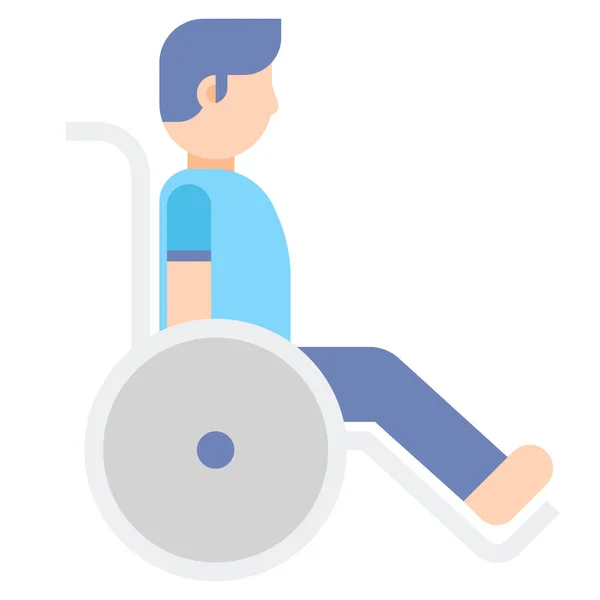 Icône Fauteuil Roulant Accessible Aux Personnes Handicapées — Image vectorielle