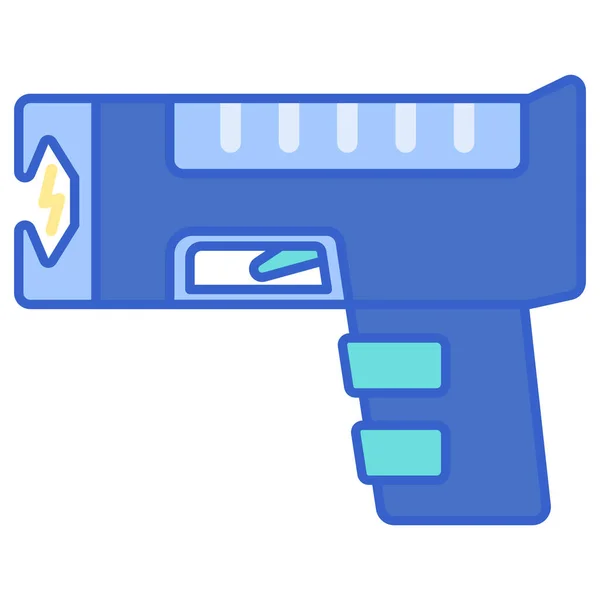 Electricidad Pistola Taser Icono — Vector de stock