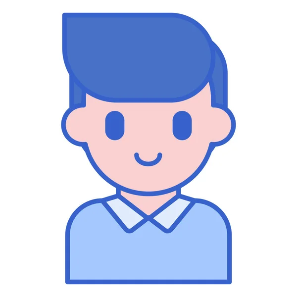 Avatar Client Icône Masculine — Image vectorielle