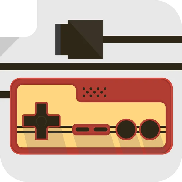 Game Video Game Play Icon Flat Style — Stockvector