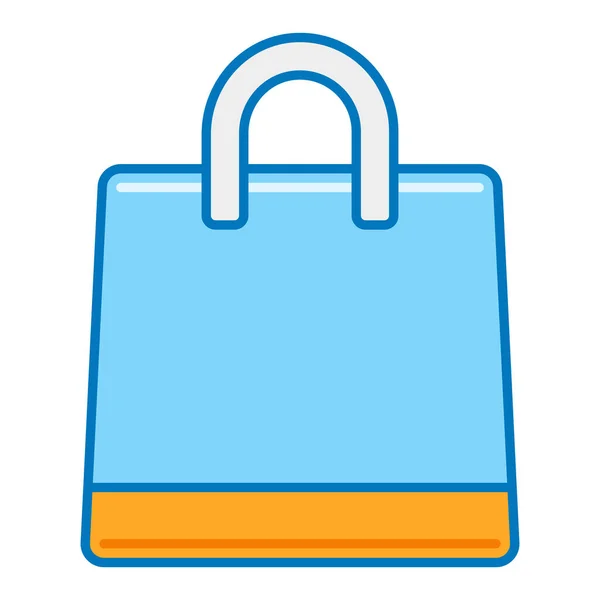 Shopping Bag Handtaschen Ikone Gefüllten Outline Stil — Stockvektor