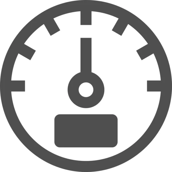 Instrumentpanel Guage Statistik Ikonen Business Management Kategori — Stock vektor