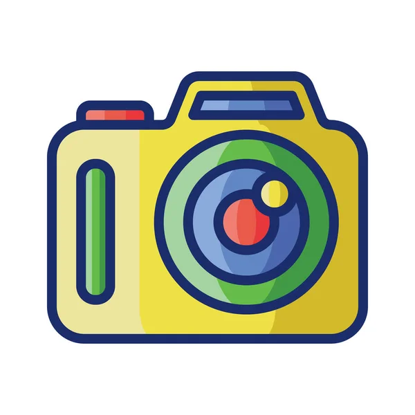 旅游业 酒店类别数码相机数码摄影图标 — 图库矢量图片