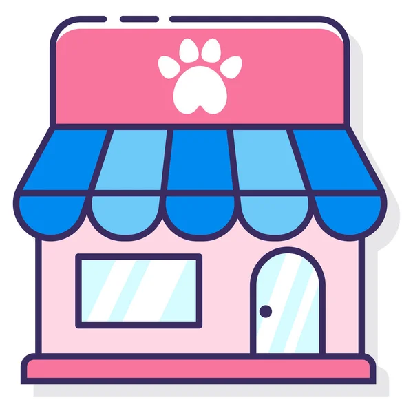 Dierenwinkel Icoon — Stockvector