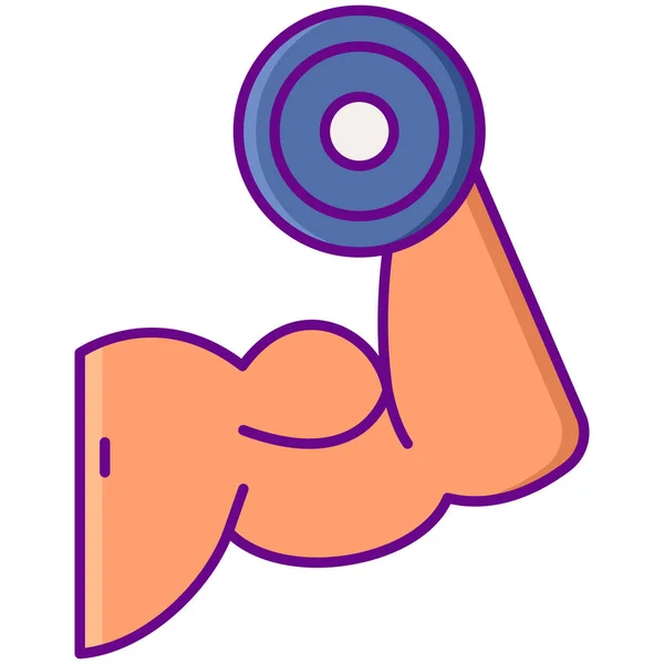 Brazo Fuerza Muscular Icono — Vector de stock