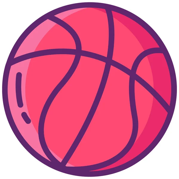 ボールバスケットボールのゲームアイコン — ストックベクタ