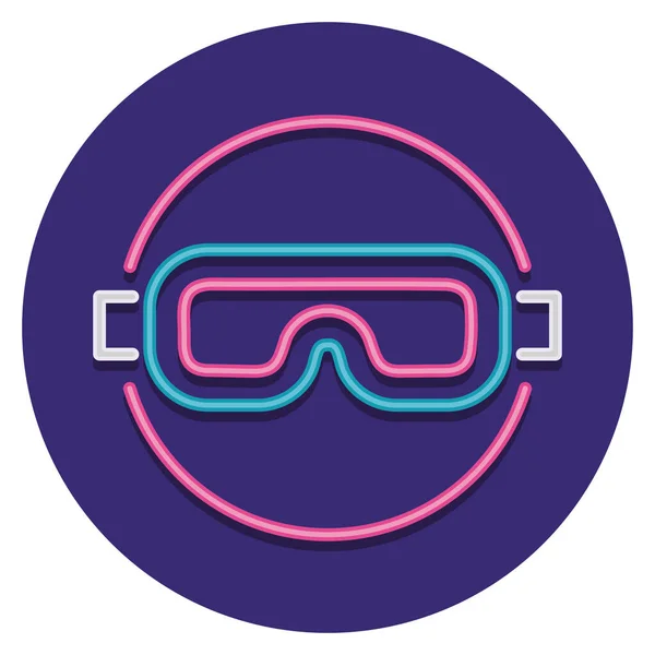 Ikona Bezpieczeństwa Okularów Ochronnych — Wektor stockowy