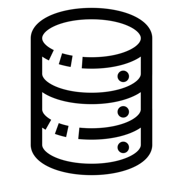 Datenbank Server Icon Umriss Stil — Stockvektor