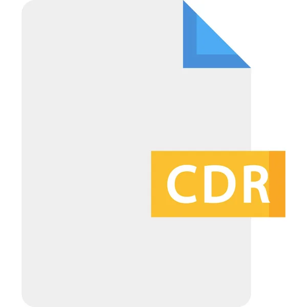 Icona Del File Corel Cdr — Vettoriale Stock