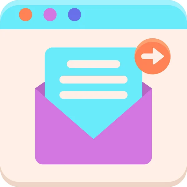 Kommunikation Mail Symbol — Stockvektor