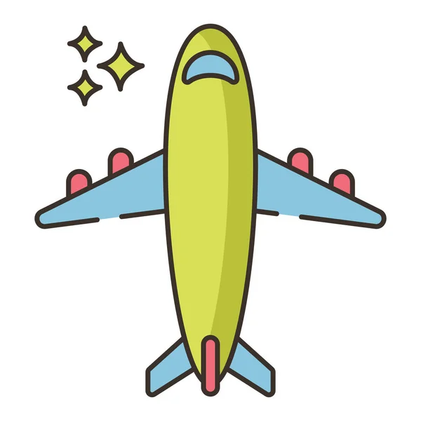 Aircraft Airplane Flight Icon — Stock Vector