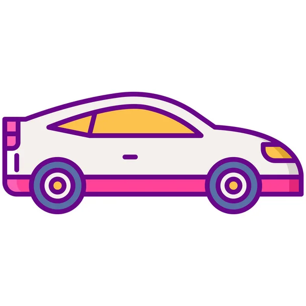 Sport Auto Voertuig Pictogram — Stockvector