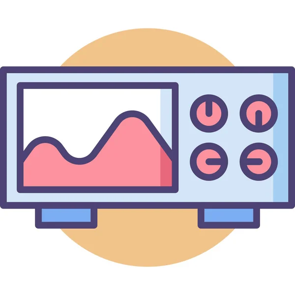 Ikonen För Apparatkonstruktion Översiktlig Stil — Stock vektor