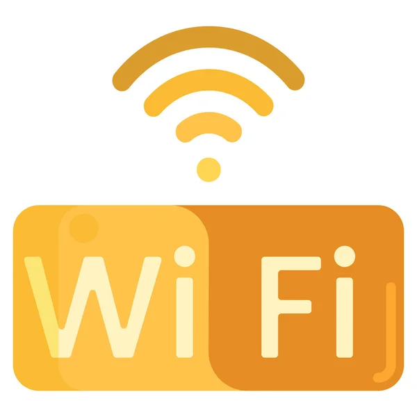 Internetverbinding Wifi Icoon Het Infrastructuur Categorie — Stockvector