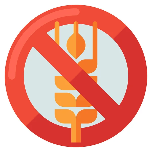 Gluten Wheat Icon — Stock Vector