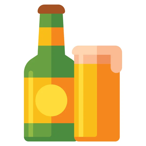 Alkohol Sör Kézműves Ikon — Stock Vector