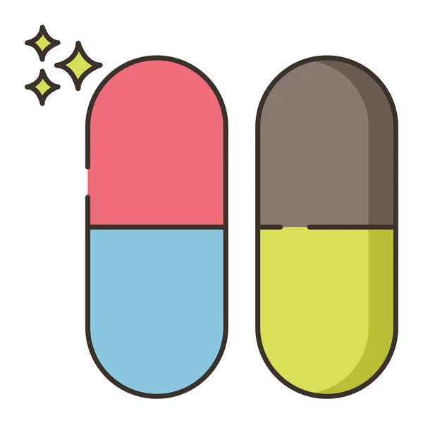 Medical Medicine Pill Icon — Stock Vector