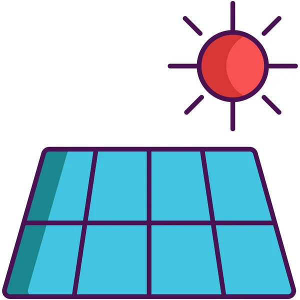 Energie Energie Zonne Pictogram — Stockvector