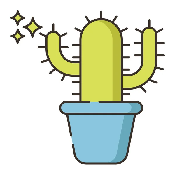 Cactus Jardin Nature Icône — Image vectorielle